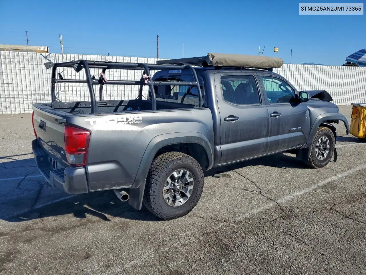 3TMCZ5AN2JM173365 2018 Toyota Tacoma Double Cab