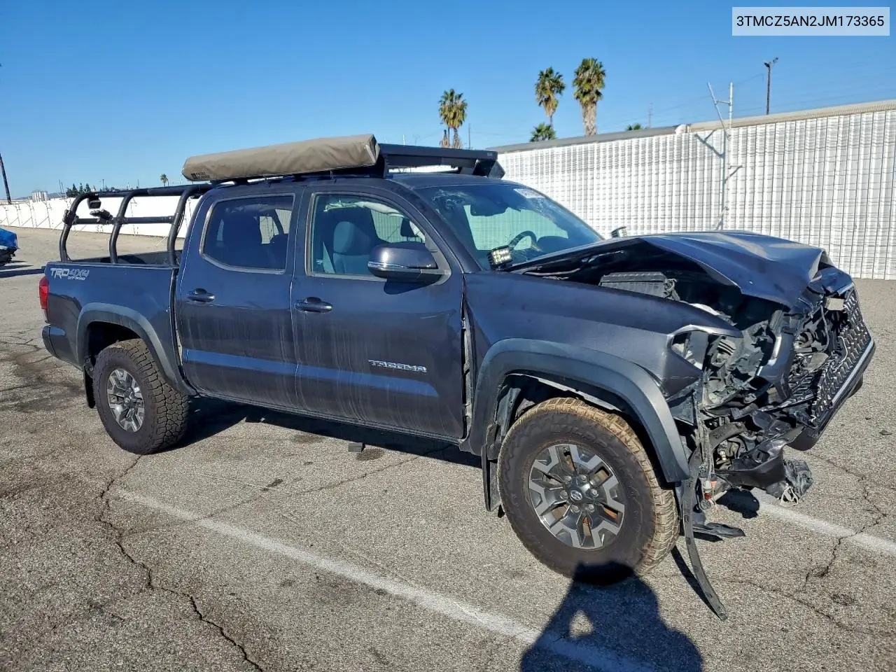 3TMCZ5AN2JM173365 2018 Toyota Tacoma Double Cab