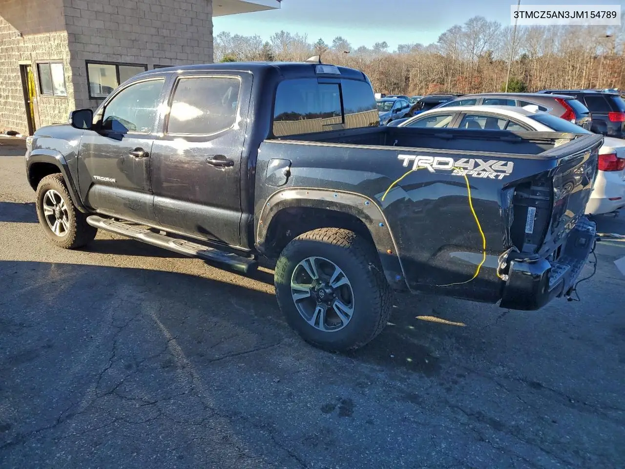 3TMCZ5AN3JM154789 2018 Toyota Tacoma Double Cab