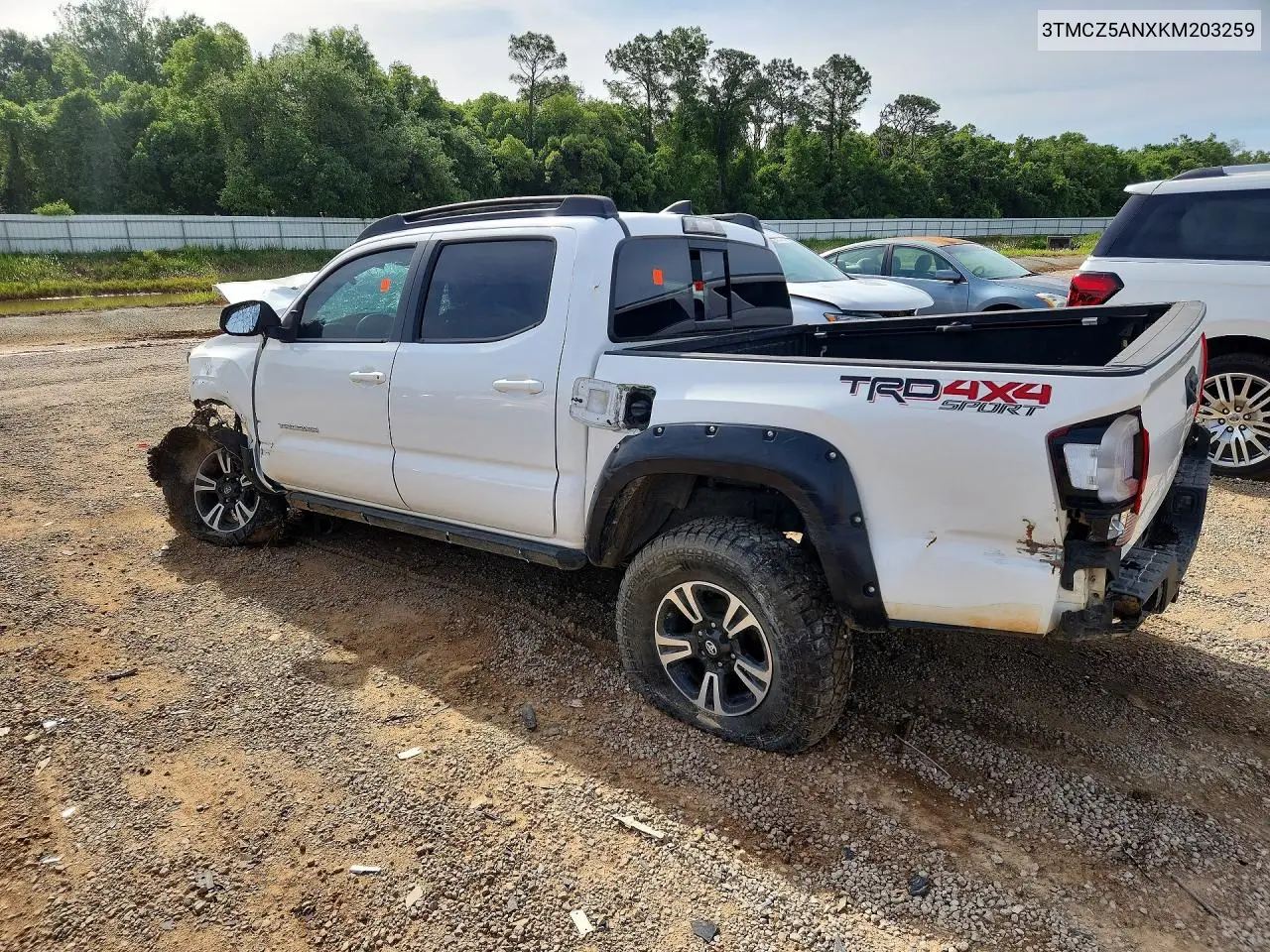 3TMCZ5ANXKM203259 2019 Toyota Tacoma Trd Sport
