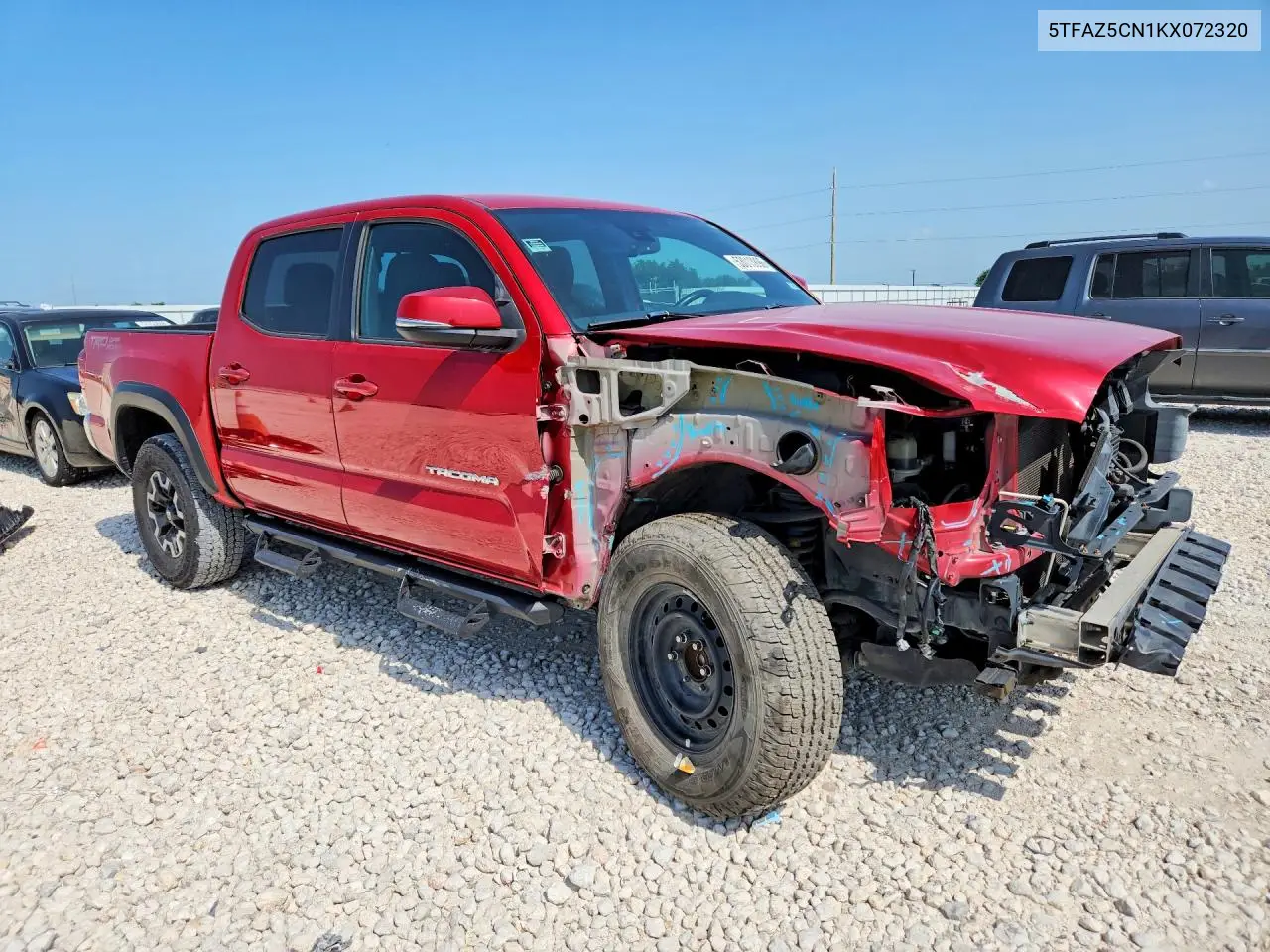 2019 Toyota Tacoma Trd Off-Road VIN: 5TFAZ5CN1KX072320 Lot: 53013896