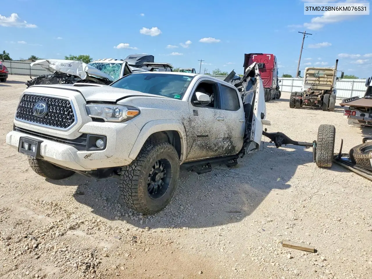 2019 Toyota Tacoma Trd Sport VIN: 3TMDZ5BN6KM076531 Lot: 57129306