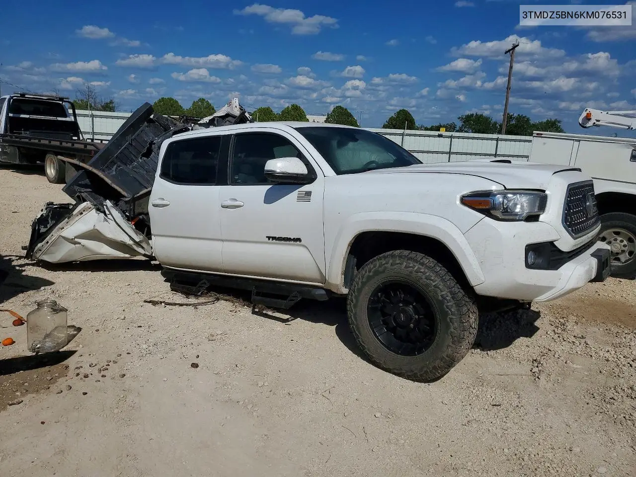 2019 Toyota Tacoma Trd Sport VIN: 3TMDZ5BN6KM076531 Lot: 57129306