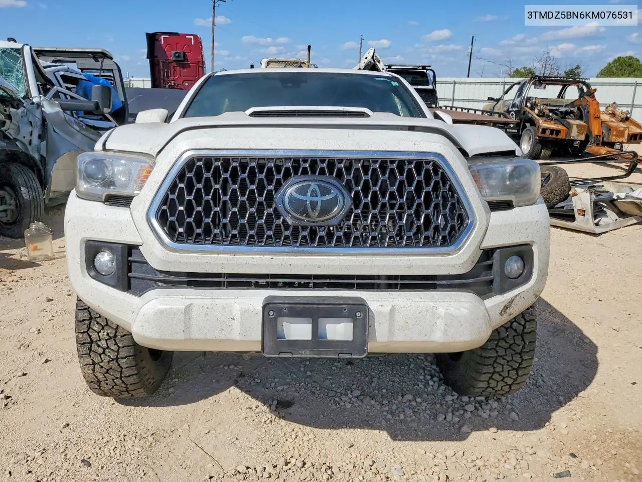 2019 Toyota Tacoma Trd Sport VIN: 3TMDZ5BN6KM076531 Lot: 57129306