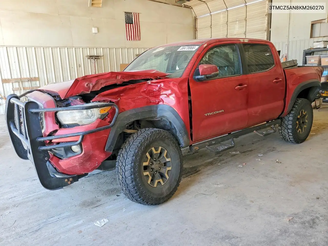 2019 Toyota Tacoma Trd Off-Road VIN: 3TMCZ5AN8KM260270 Lot: 58479966