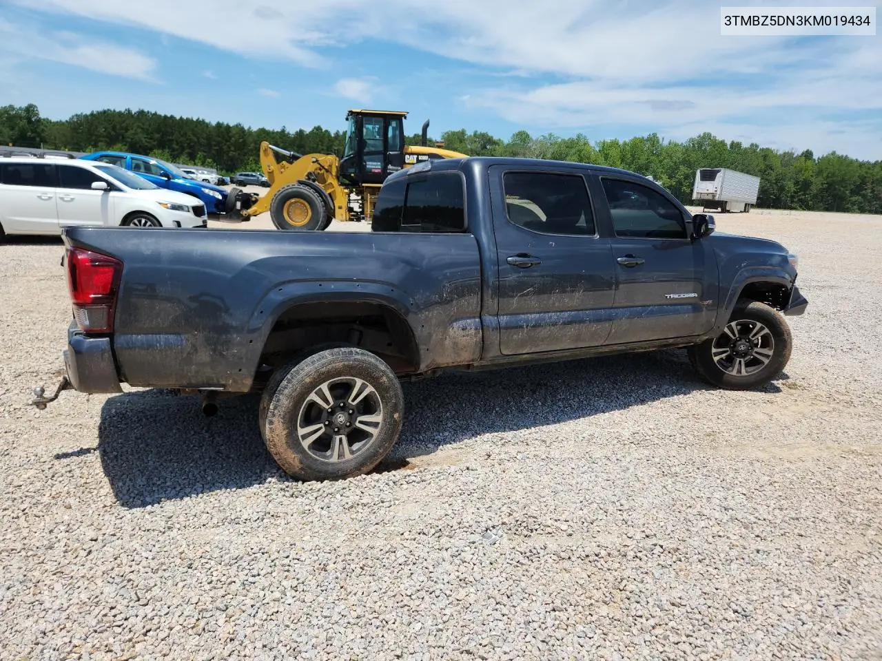 2019 Toyota Tacoma Trd Sport VIN: 3TMBZ5DN3KM019434 Lot: 58787846