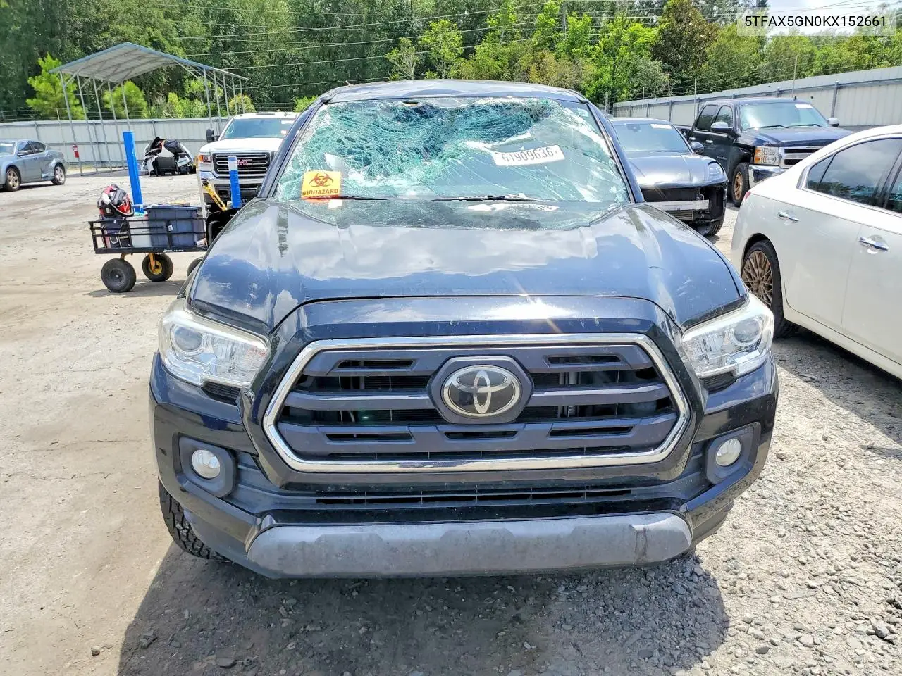 2019 Toyota Tacoma Sr5 VIN: 5TFAX5GN0KX152661 Lot: 61909636