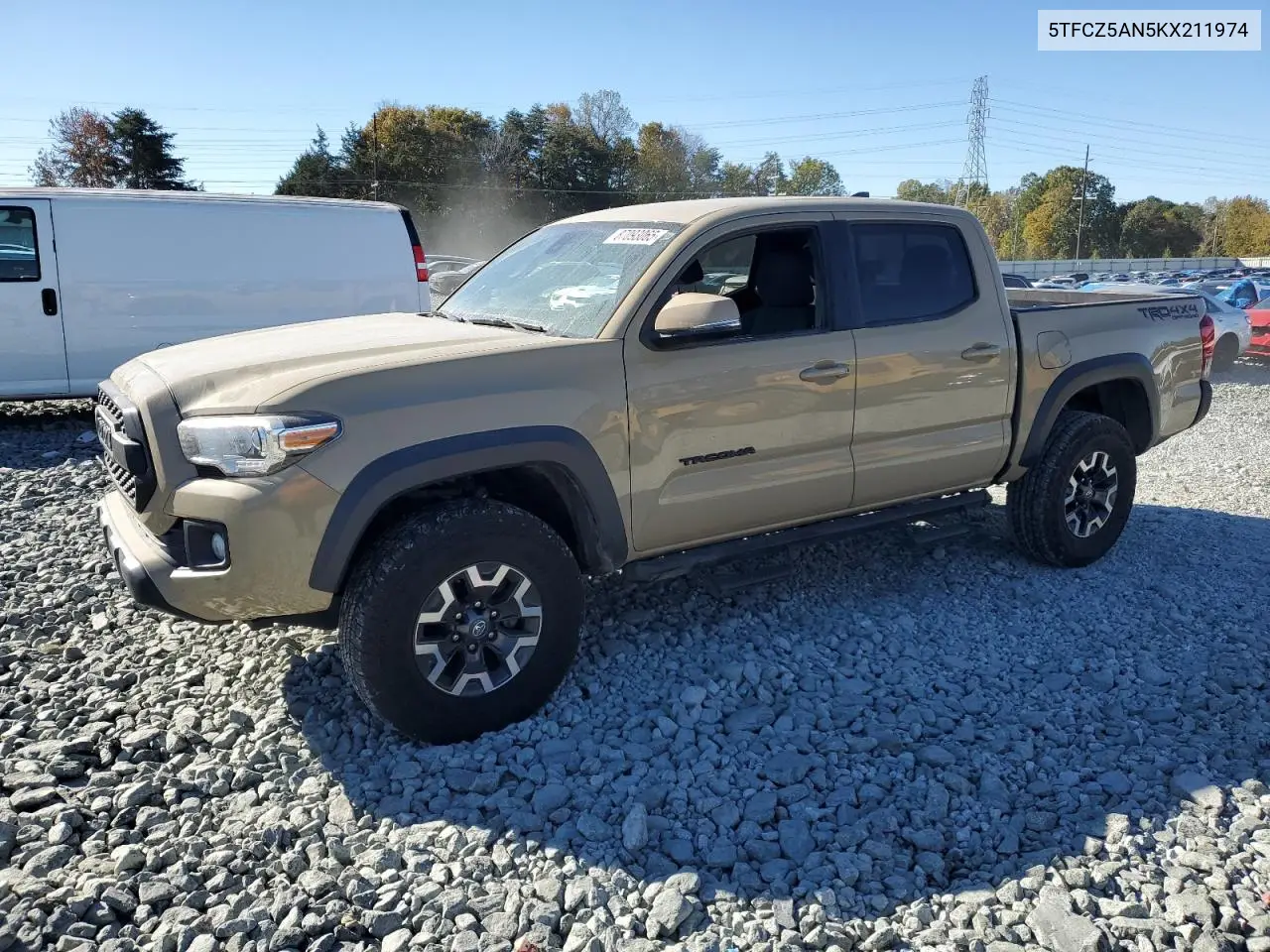 3TMDZ5BN9KM079651 2019 Toyota Tacoma Double Cab