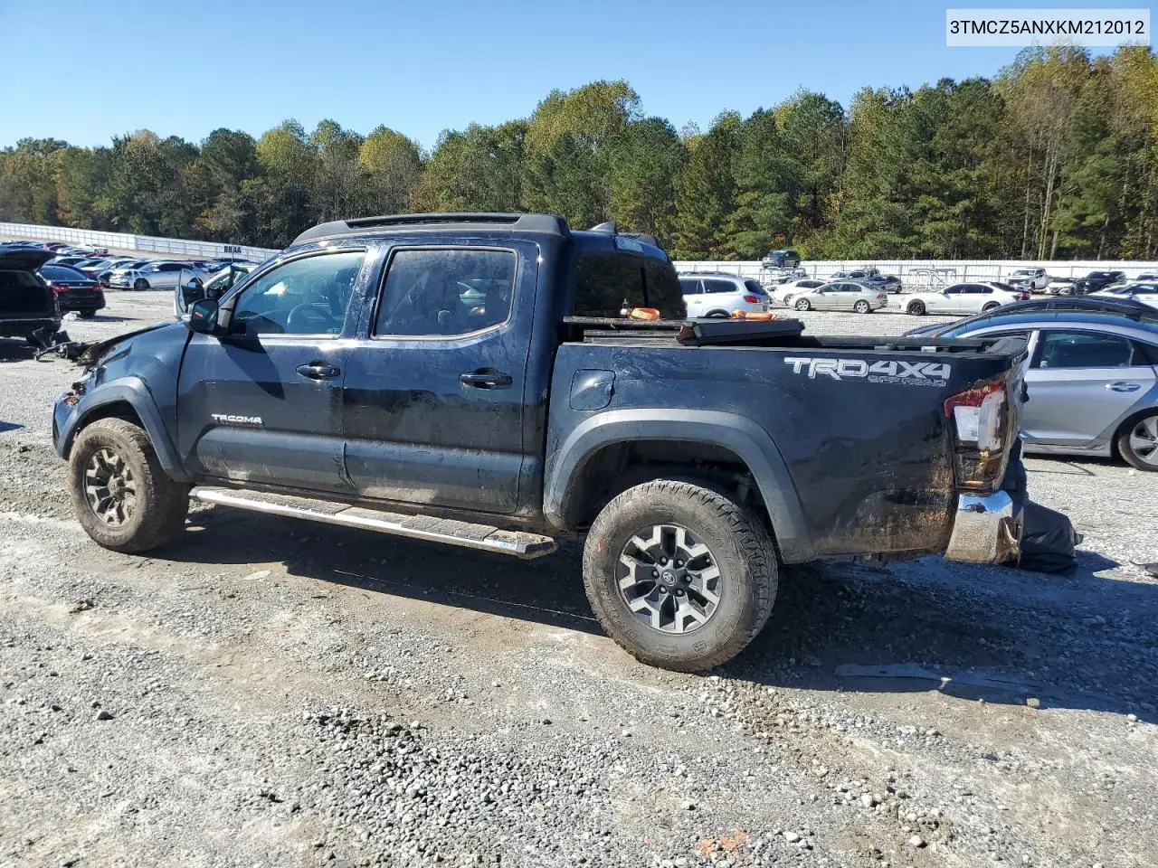 3TMCZ5ANXKM212012 2019 Toyota Tacoma