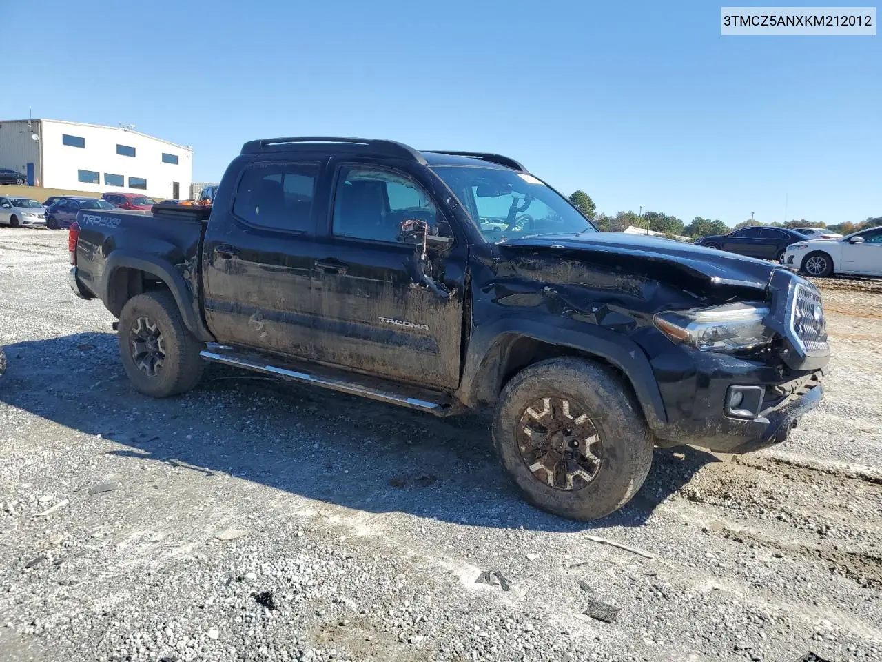 3TMCZ5ANXKM212012 2019 Toyota Tacoma