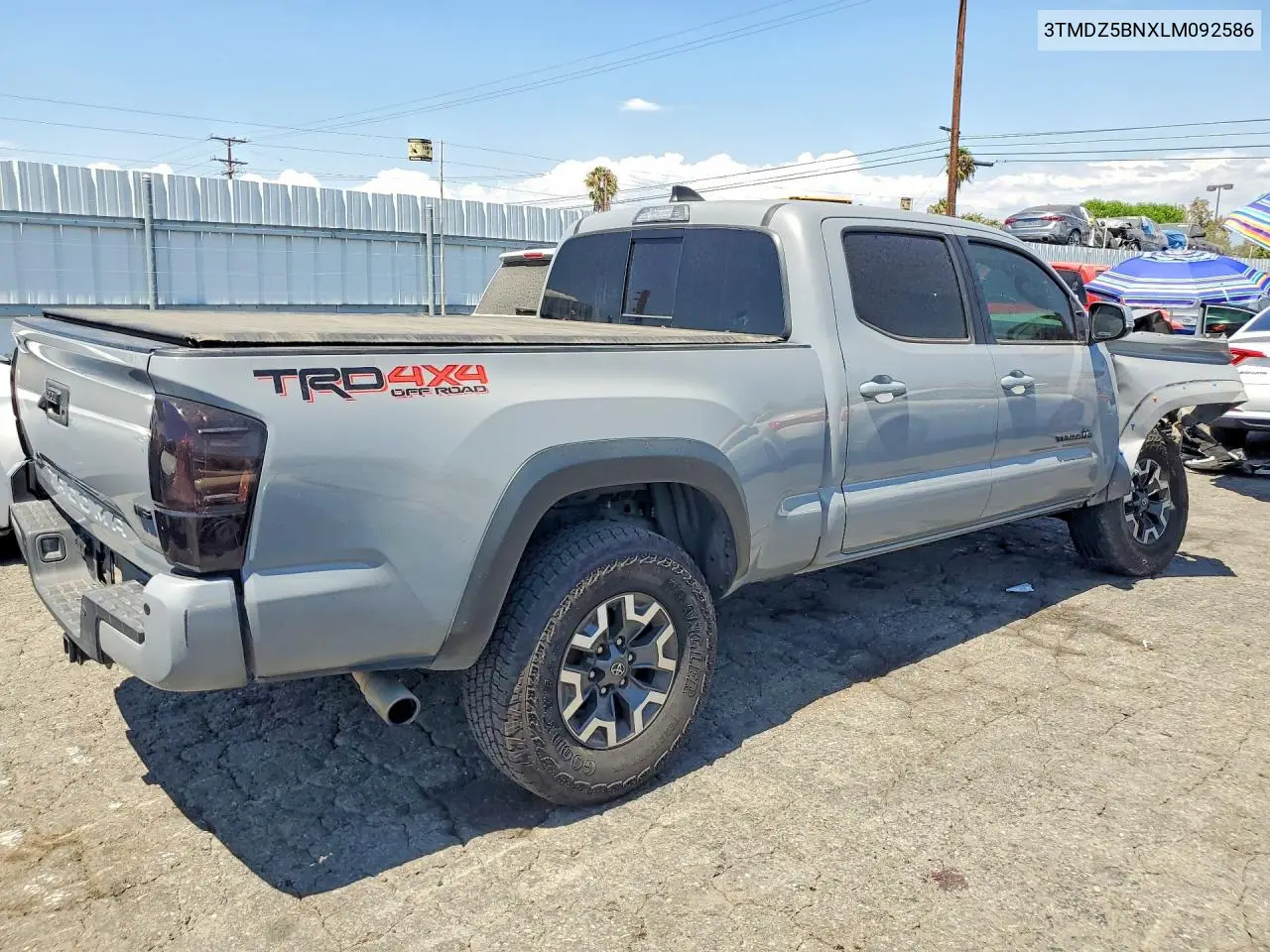 2020 Toyota Tacoma Trd Off-Road VIN: 3TMDZ5BNXLM092586 Lot: 60465476