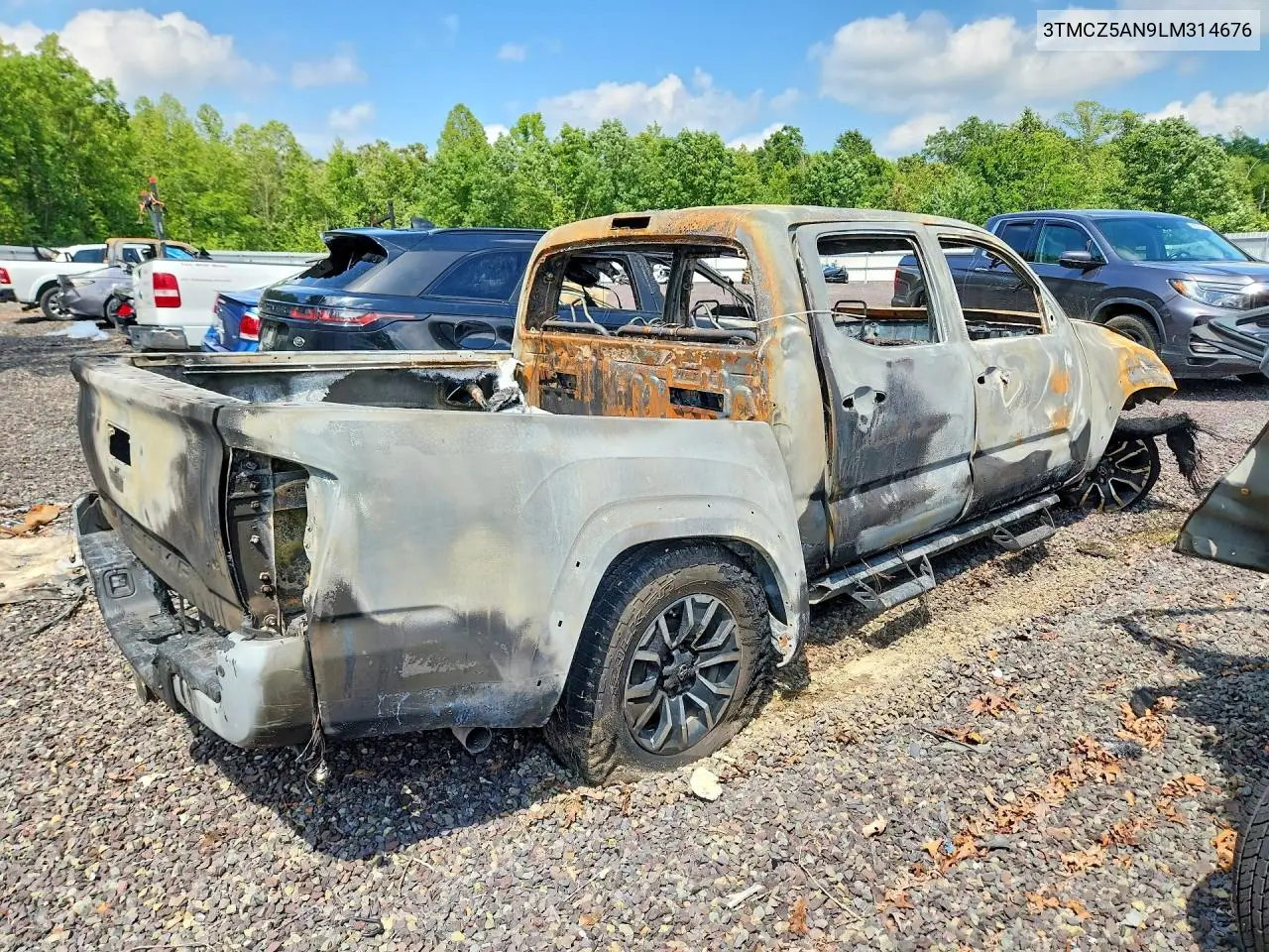 2020 Toyota Tacoma Trd Sport VIN: 3TMCZ5AN9LM314676 Lot: 60607536