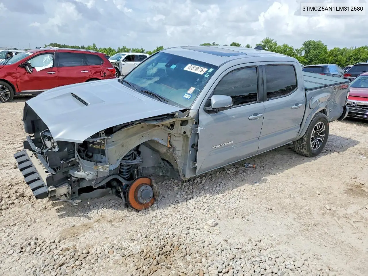 2020 Toyota Tacoma Trd Sport VIN: 3TMCZ5AN1LM312680 Lot: 60810616