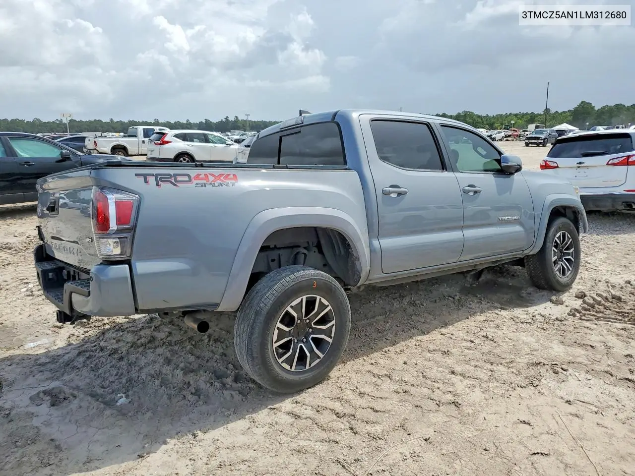 2020 Toyota Tacoma Trd Sport VIN: 3TMCZ5AN1LM312680 Lot: 60810616