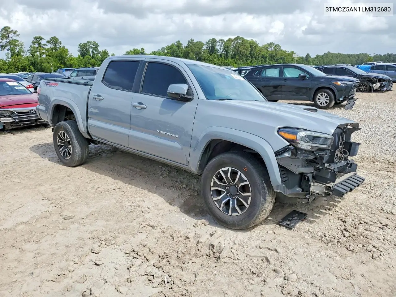 2020 Toyota Tacoma Trd Sport VIN: 3TMCZ5AN1LM312680 Lot: 60810616