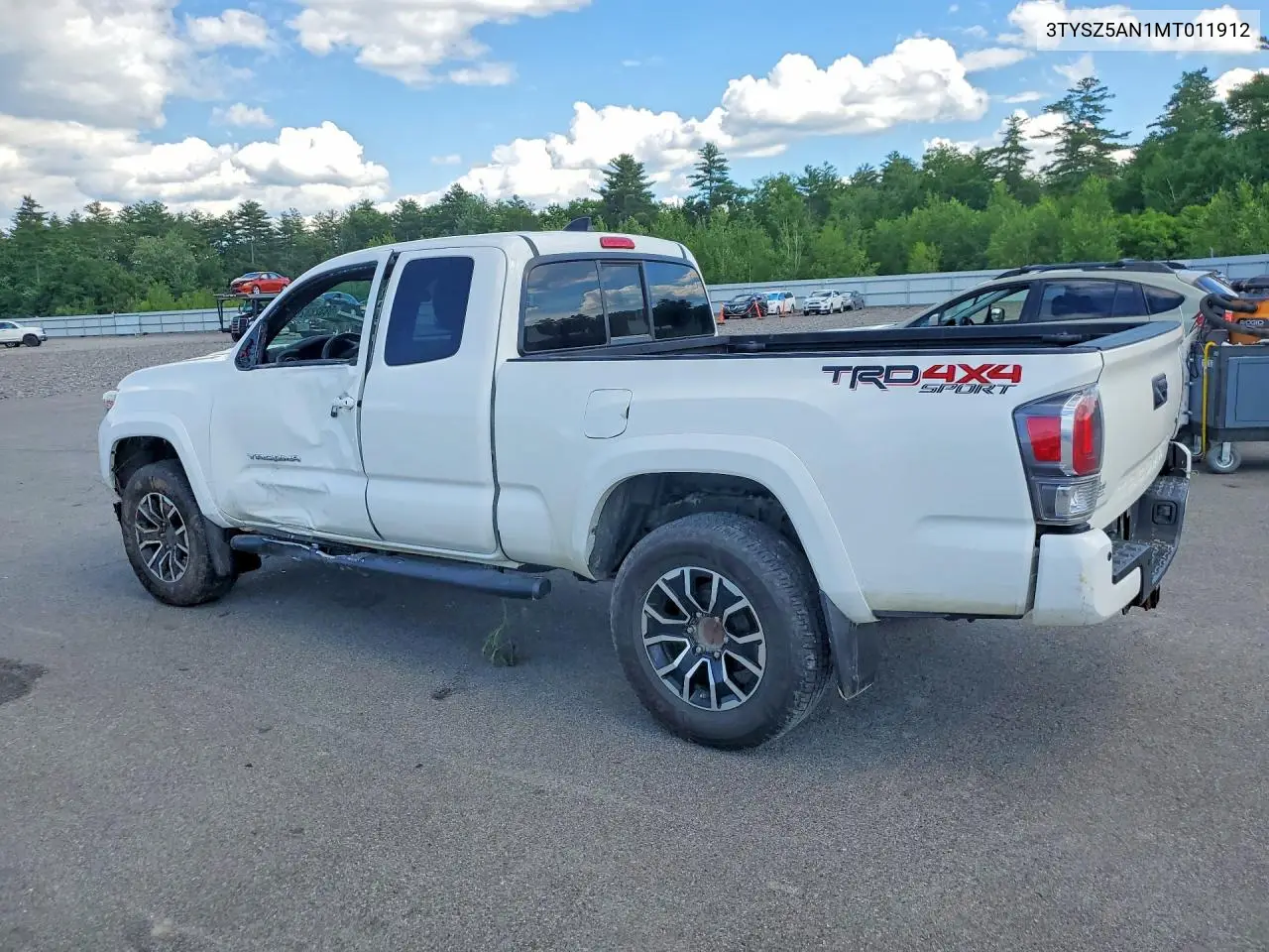 2021 Toyota Tacoma Trd Sport VIN: 3TYSZ5AN1MT011912 Lot: 58328826