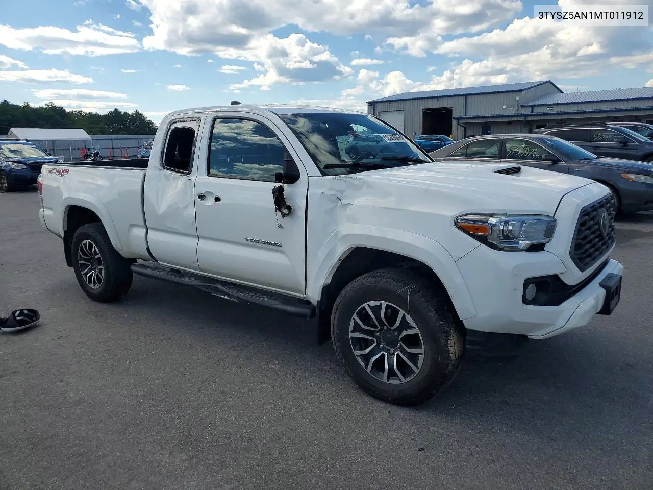 2021 Toyota Tacoma Trd Sport VIN: 3TYSZ5AN1MT011912 Lot: 58328826