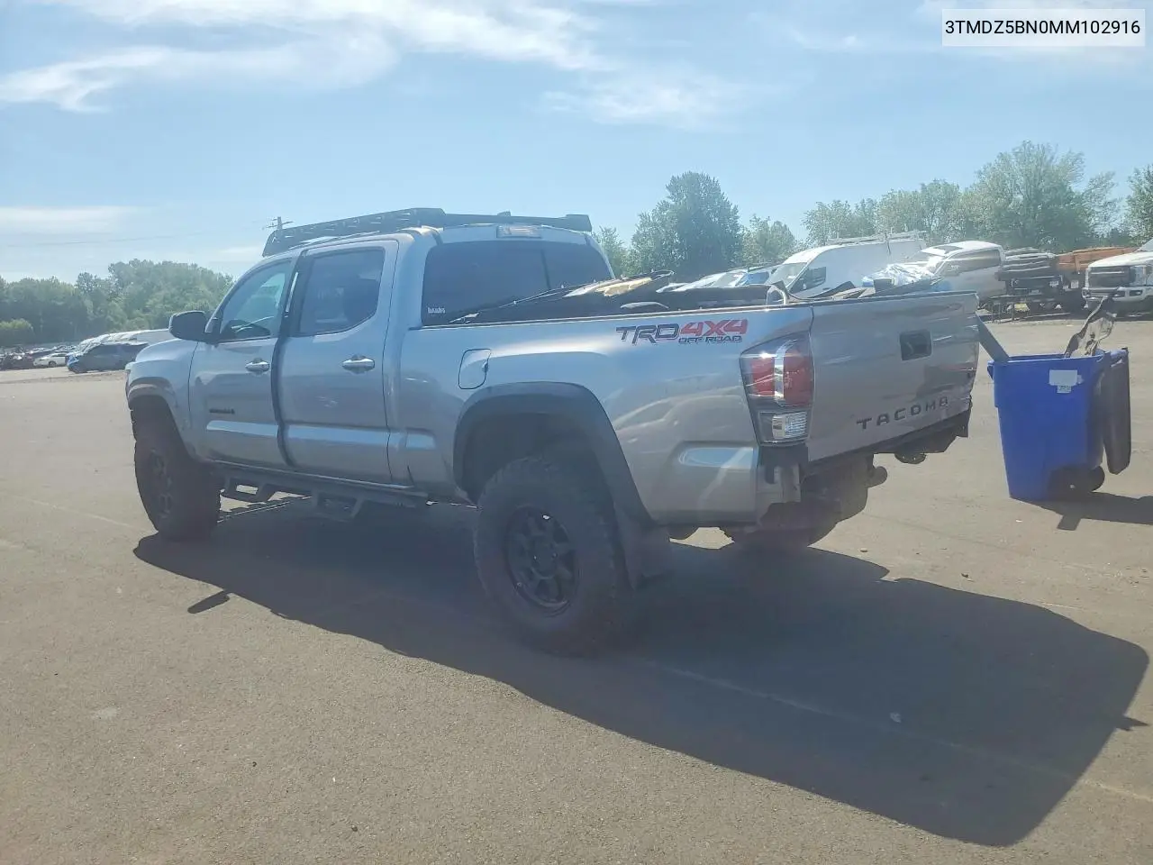 2021 Toyota Tacoma Trd Off-Road VIN: 3TMDZ5BN0MM102916 Lot: 58639636