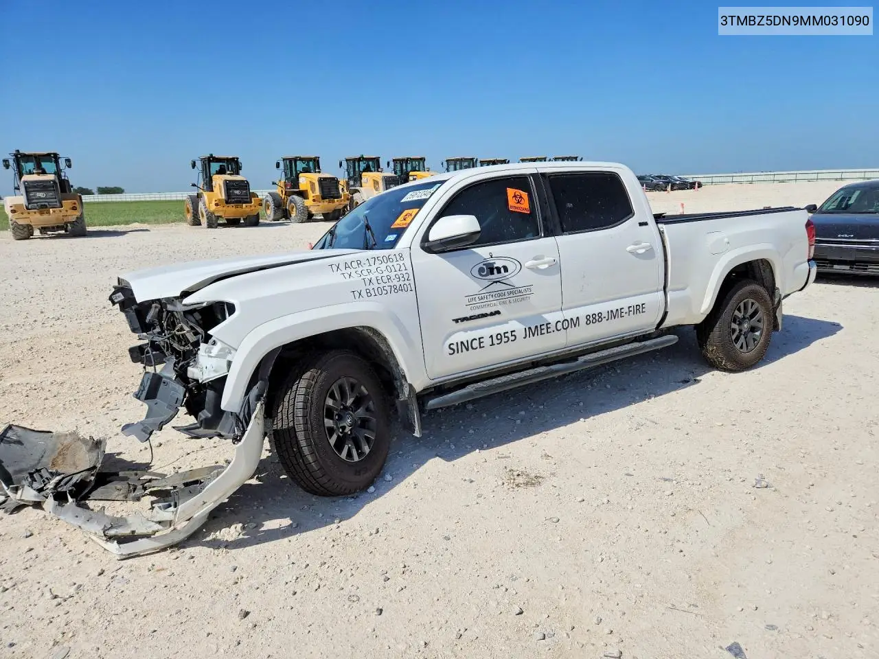 2021 Toyota Tacoma Sr5 V6 VIN: 3TMBZ5DN9MM031090 Lot: 59613346