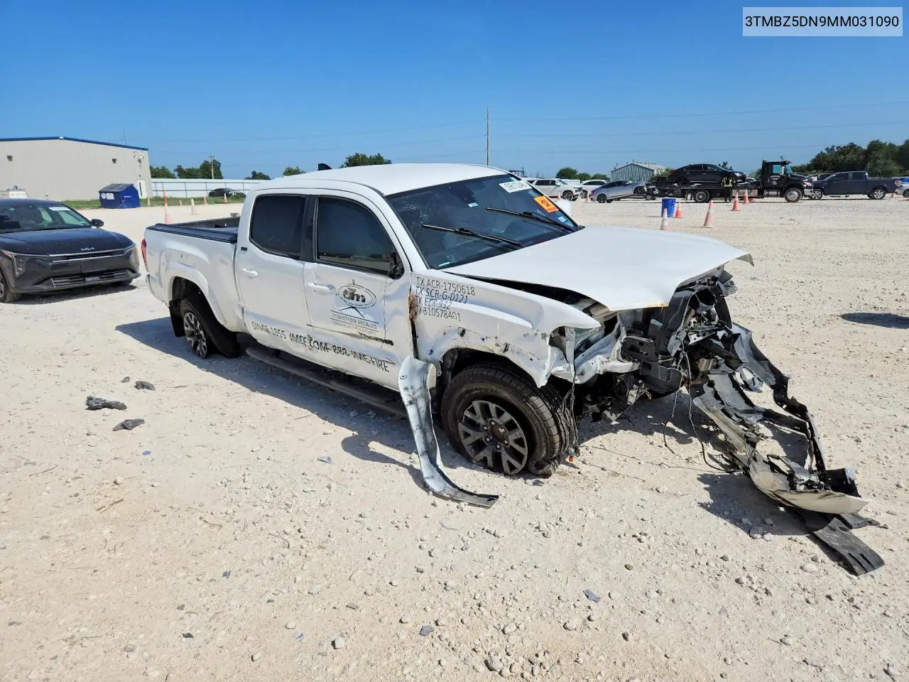 2021 Toyota Tacoma Sr5 V6 VIN: 3TMBZ5DN9MM031090 Lot: 59613346
