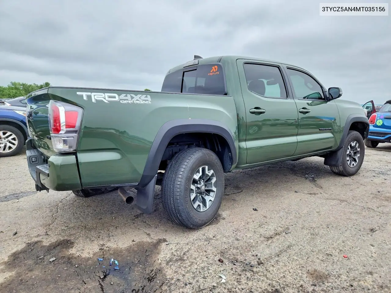 2021 Toyota Tacoma Trd Off-Road VIN: 3TYCZ5AN4MT035156 Lot: 59985986