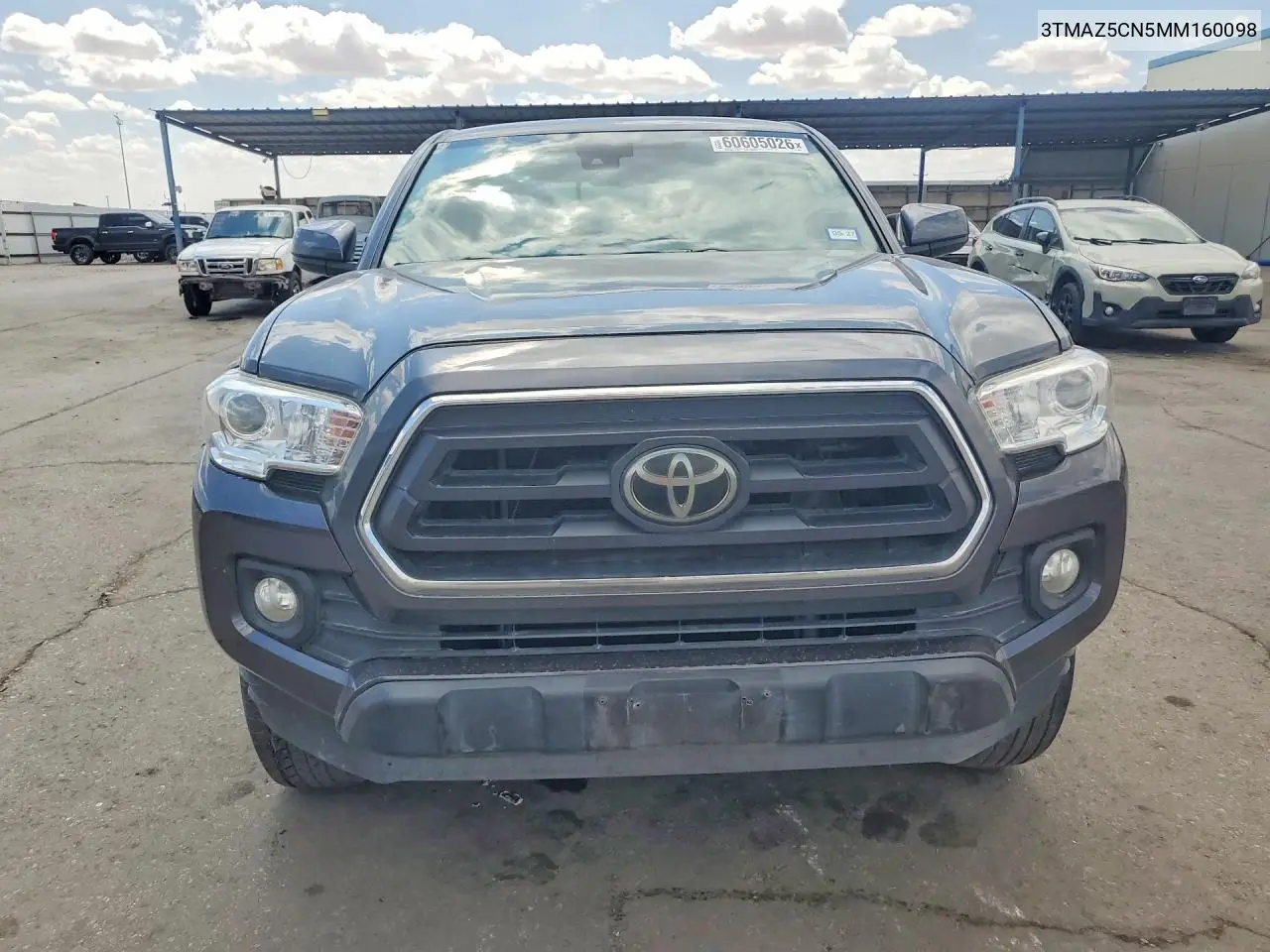 2021 Toyota Tacoma Sr5 V6 VIN: 3TMAZ5CN5MM160098 Lot: 60605026