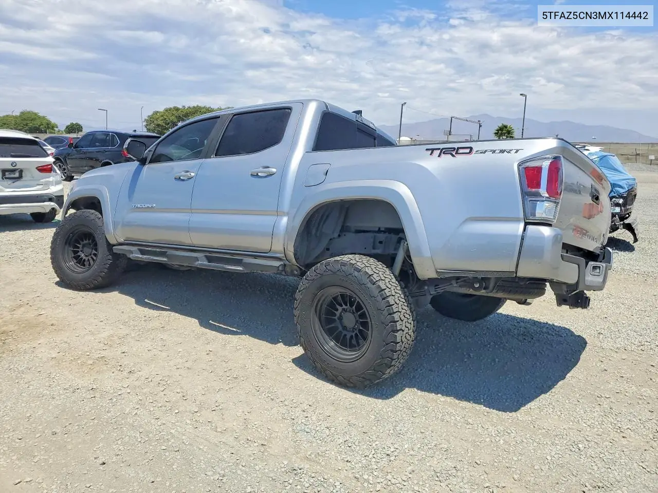 2021 Toyota Tacoma Trd Sport VIN: 5TFAZ5CN3MX114442 Lot: 60770756