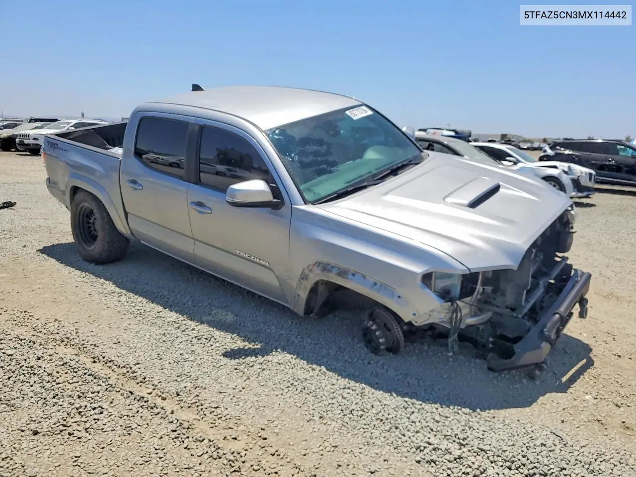 2021 Toyota Tacoma Trd Sport VIN: 5TFAZ5CN3MX114442 Lot: 60770756