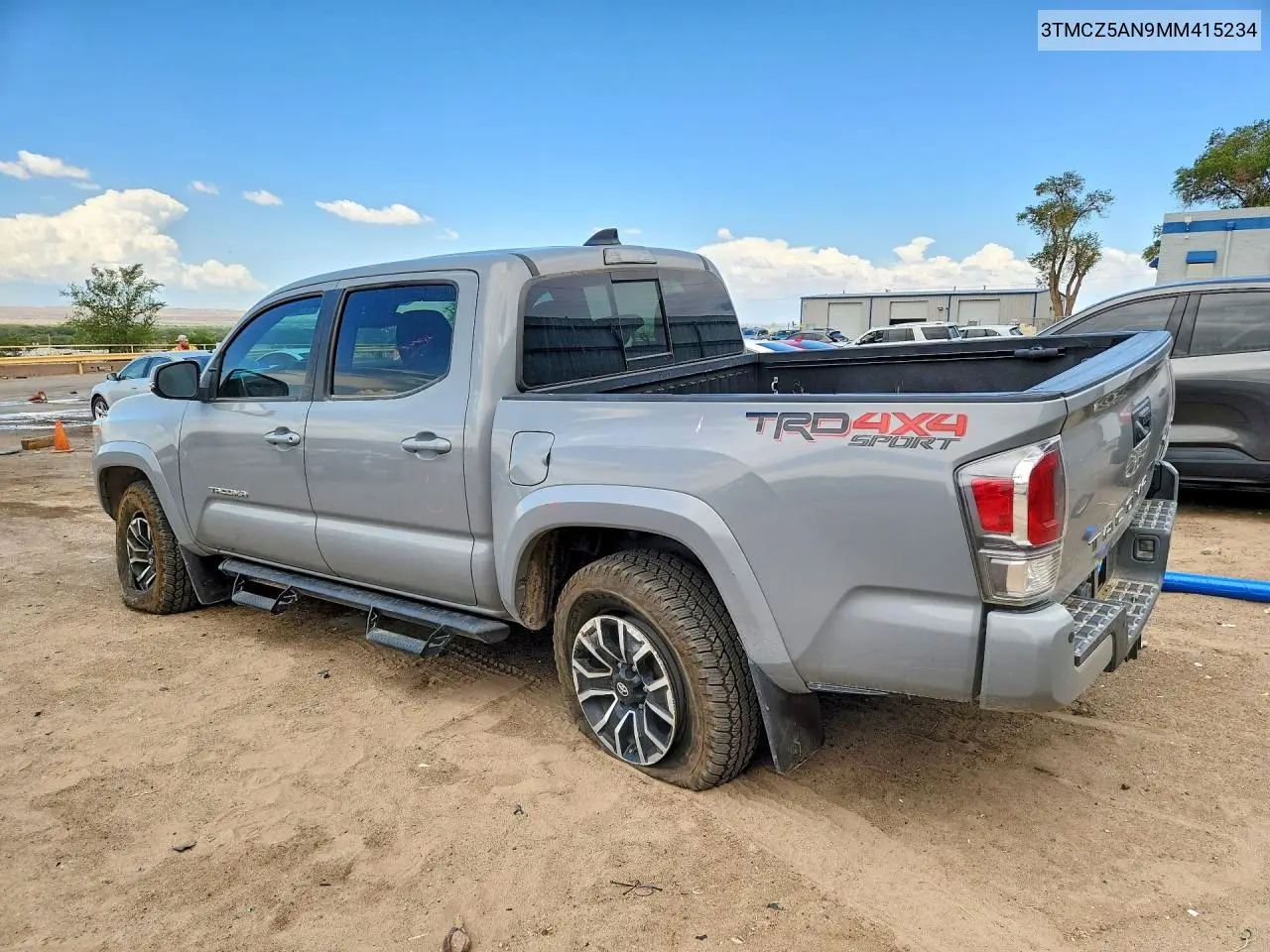2021 Toyota Tacoma Trd Sport VIN: 3TMCZ5AN9MM415234 Lot: 61008946