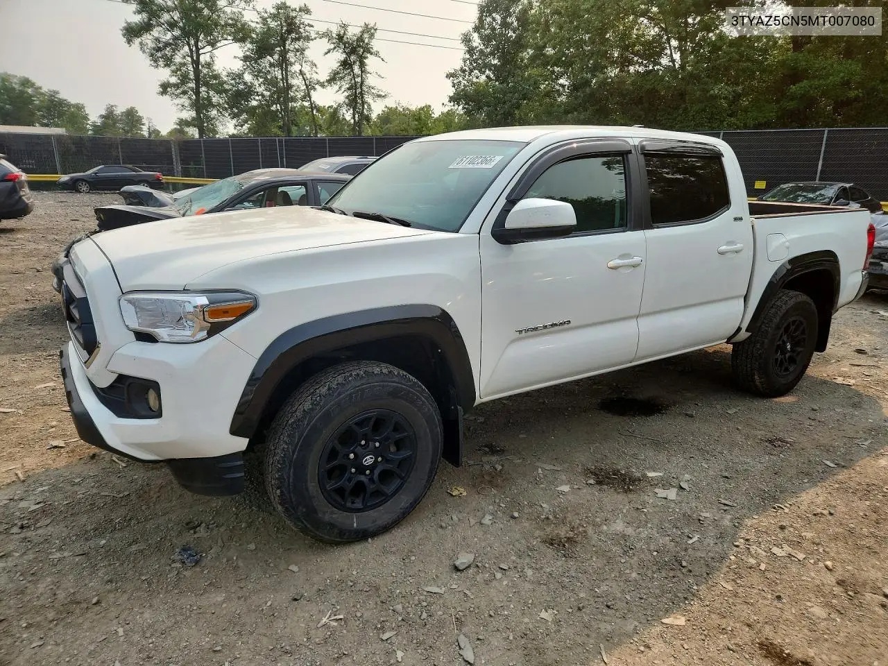2021 Toyota Tacoma Sr5 V6 VIN: 3TYAZ5CN5MT007080 Lot: 61102366
