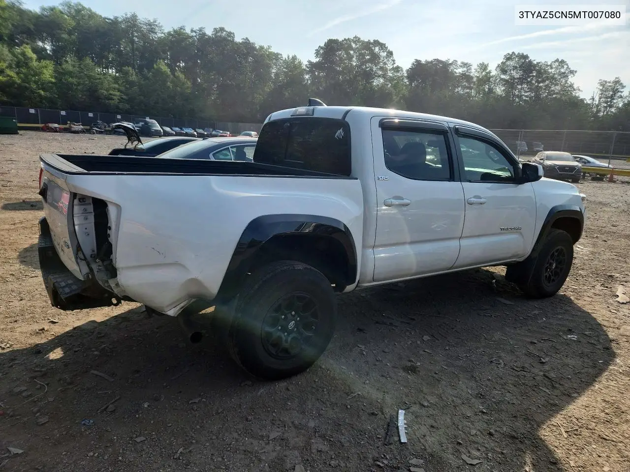 2021 Toyota Tacoma Sr5 V6 VIN: 3TYAZ5CN5MT007080 Lot: 61102366