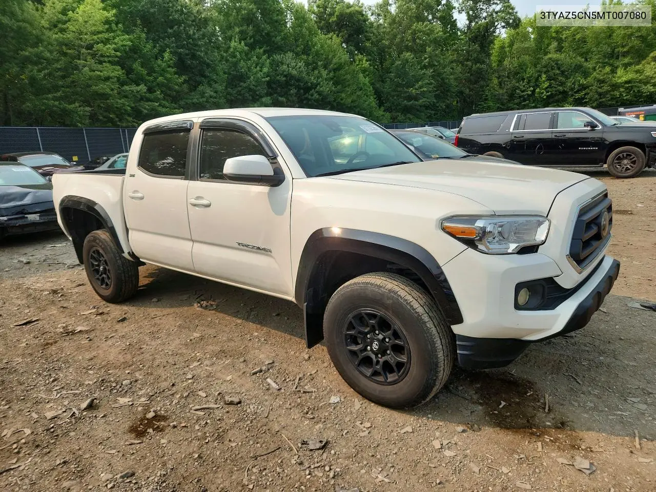 2021 Toyota Tacoma Sr5 V6 VIN: 3TYAZ5CN5MT007080 Lot: 61102366