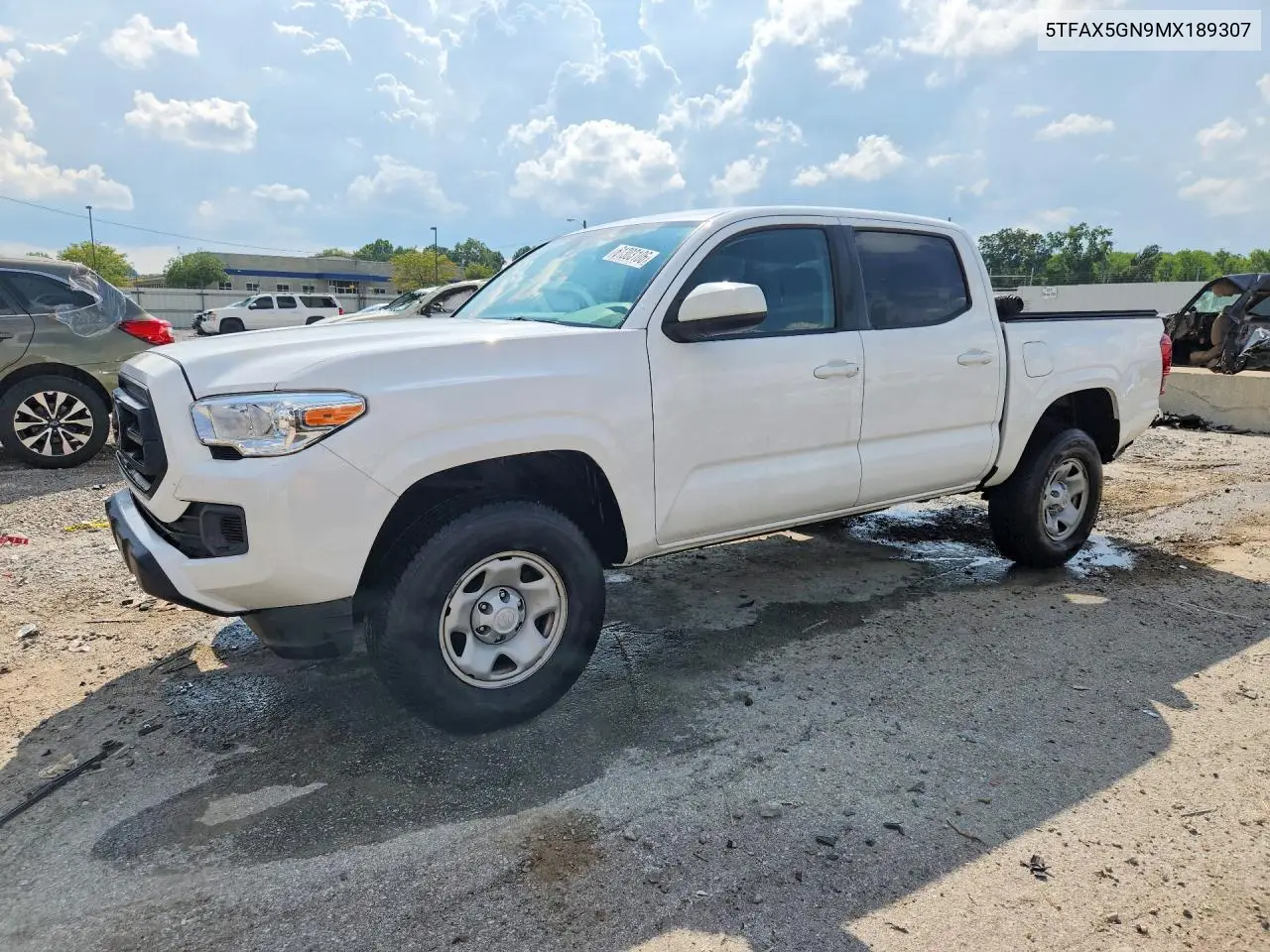 2021 Toyota Tacoma Sr VIN: 5TFAX5GN9MX189307 Lot: 61303106