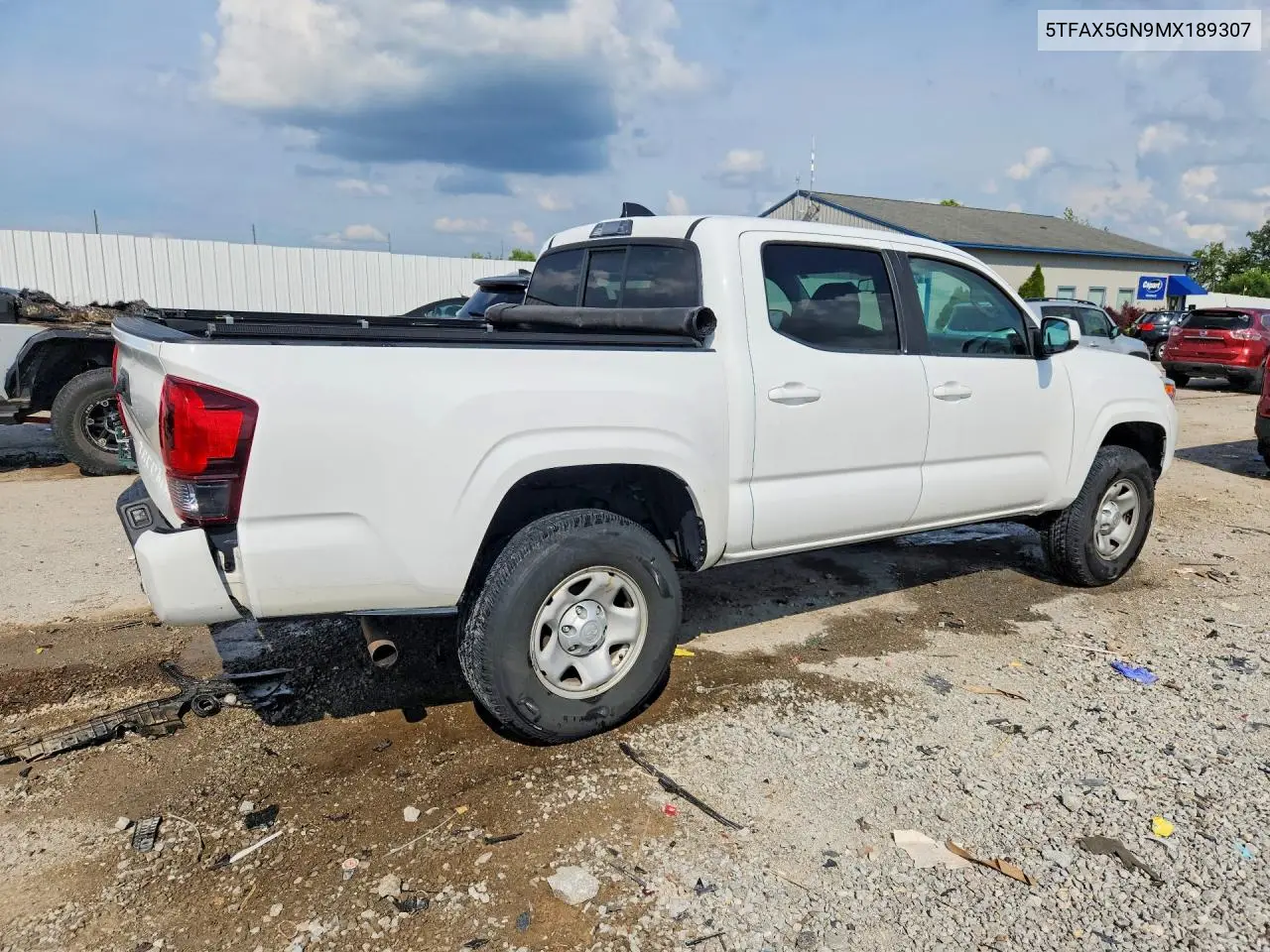 2021 Toyota Tacoma Sr VIN: 5TFAX5GN9MX189307 Lot: 61303106