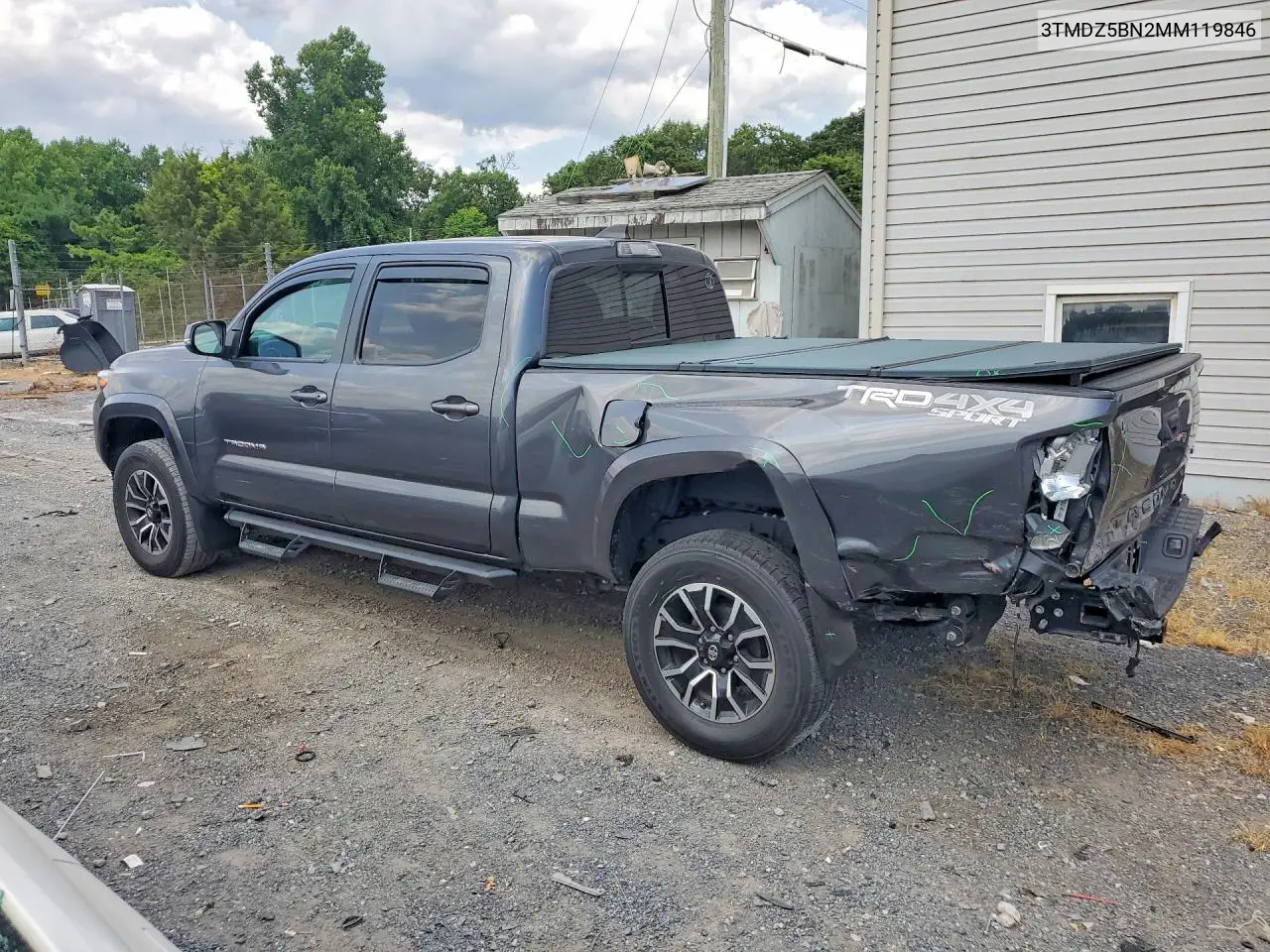 2021 Toyota Tacoma Trd Sport VIN: 3TMDZ5BN2MM119846 Lot: 61561666
