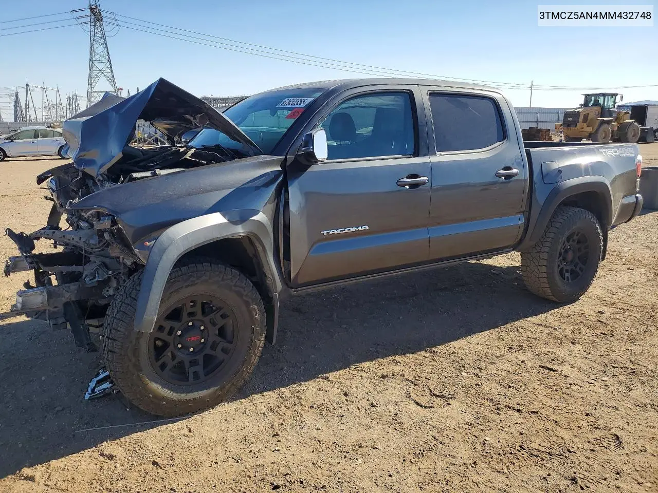 2021 Toyota Tacoma Trd Off-Road VIN: 3TMCZ5AN4MM432748 Lot: 61635356