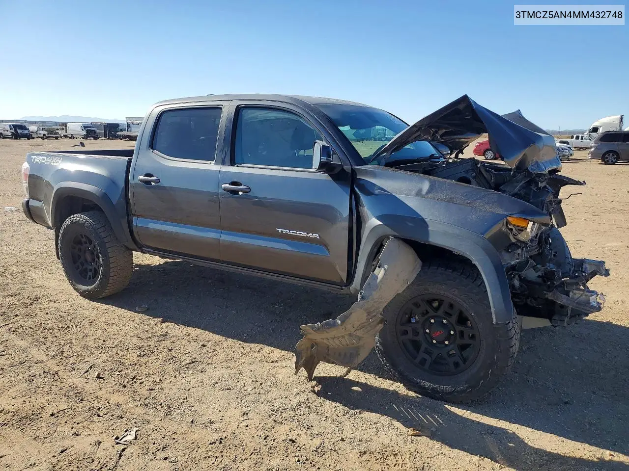 2021 Toyota Tacoma Trd Off-Road VIN: 3TMCZ5AN4MM432748 Lot: 61635356