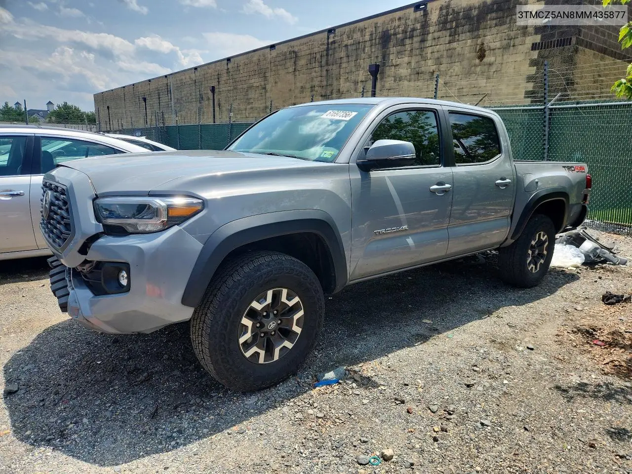 2021 Toyota Tacoma Trd Off-Road VIN: 3TMCZ5AN8MM435877 Lot: 61697356