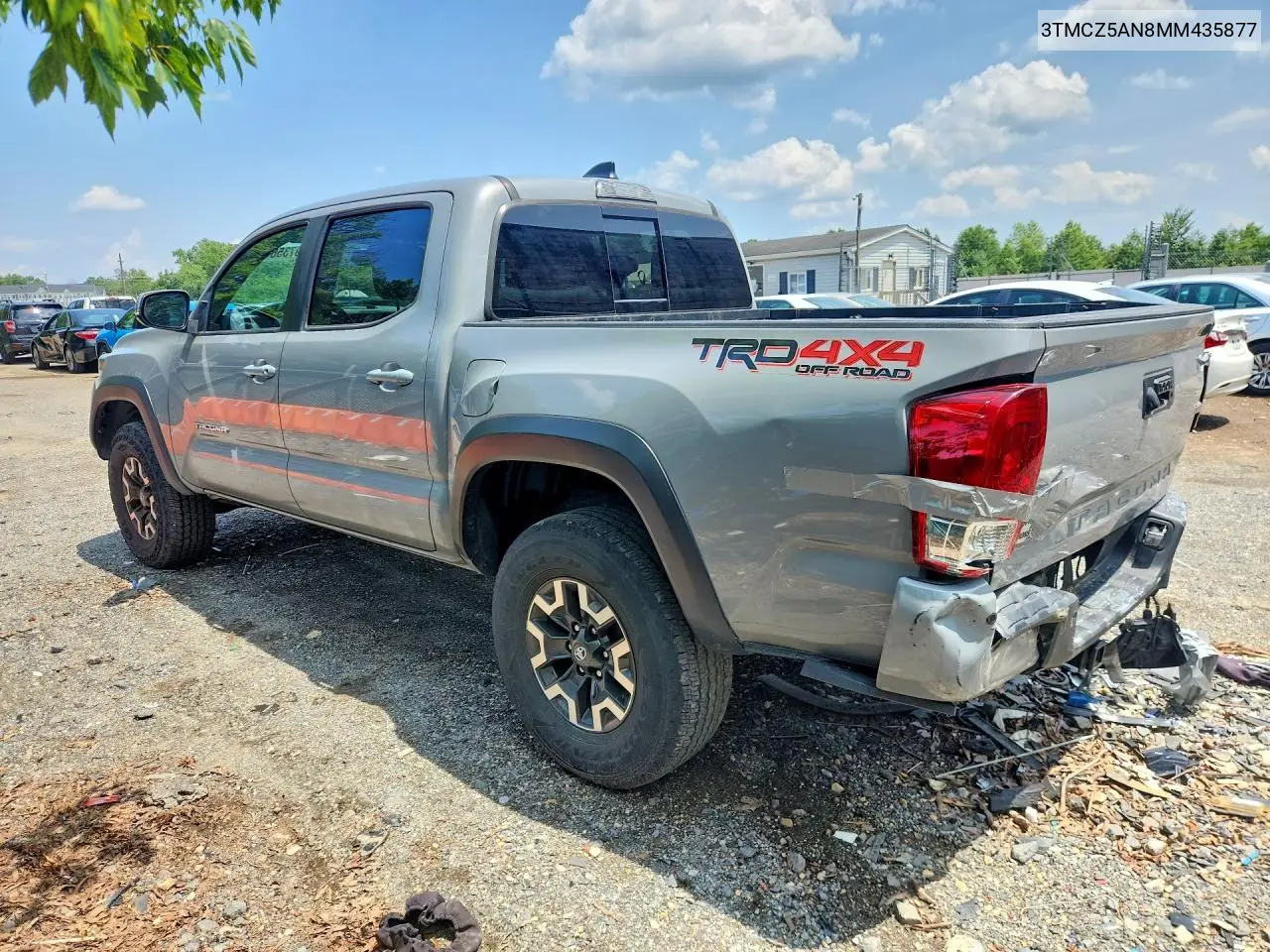 2021 Toyota Tacoma Trd Off-Road VIN: 3TMCZ5AN8MM435877 Lot: 61697356