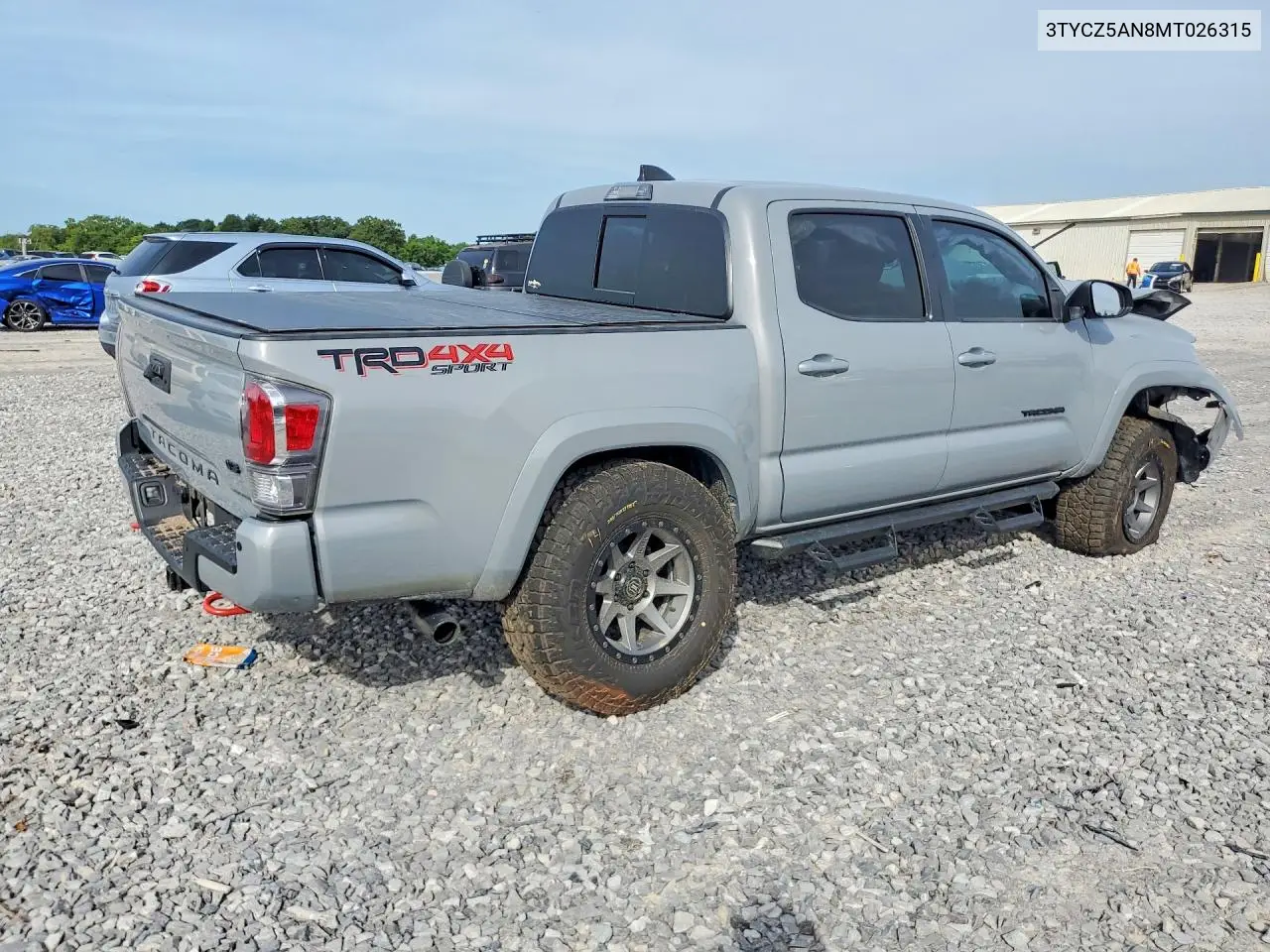 2021 Toyota Tacoma Trd Sport VIN: 3TYCZ5AN8MT026315 Lot: 61736106