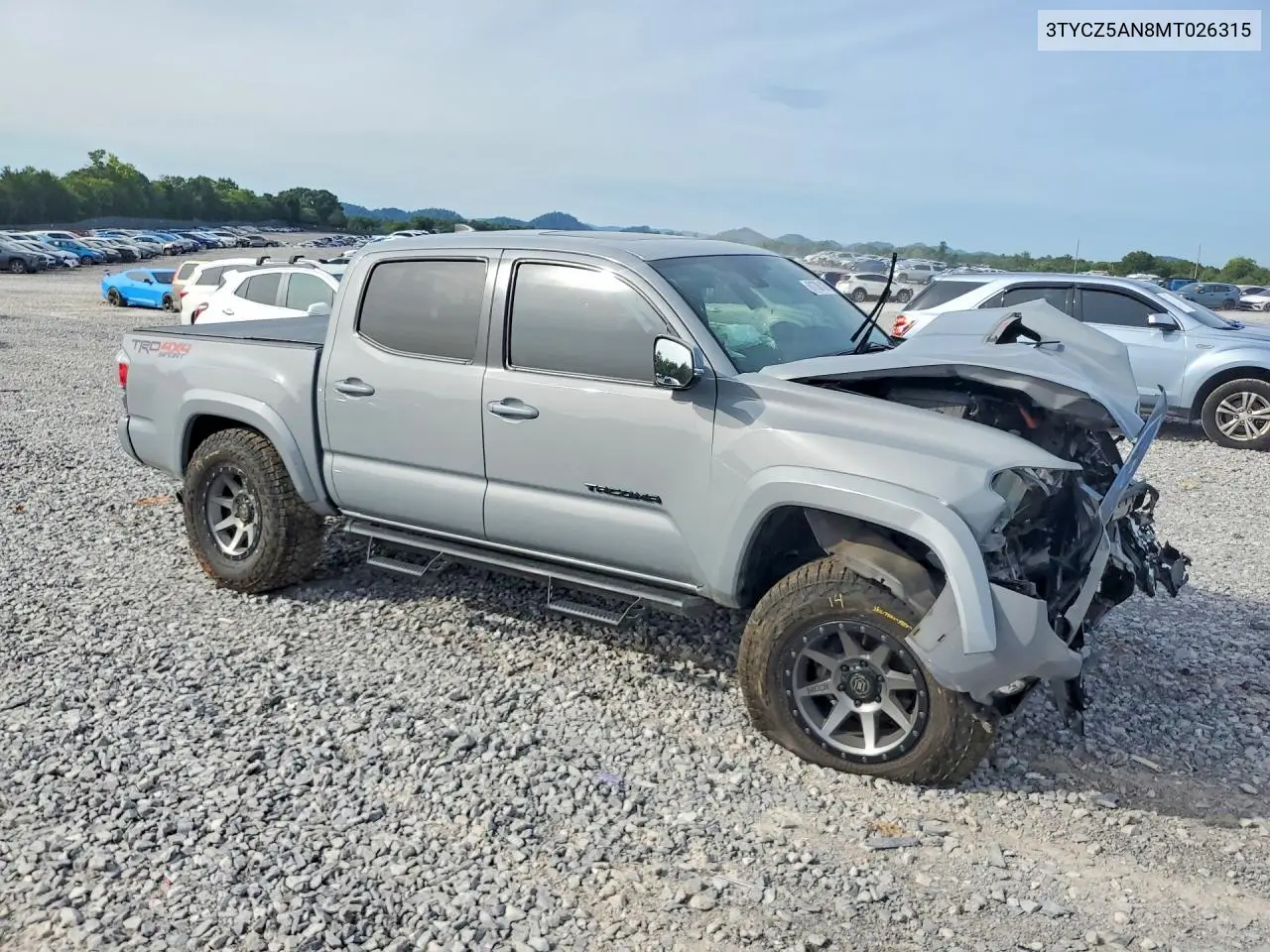 2021 Toyota Tacoma Trd Sport VIN: 3TYCZ5AN8MT026315 Lot: 61736106