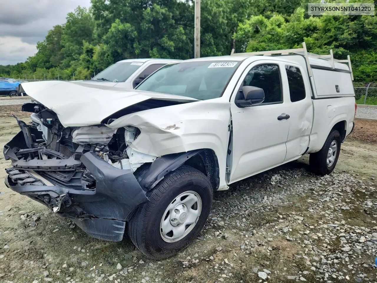 2022 Toyota Tacoma Sr VIN: 3TYRX5GN5NT041220 Lot: 51801436