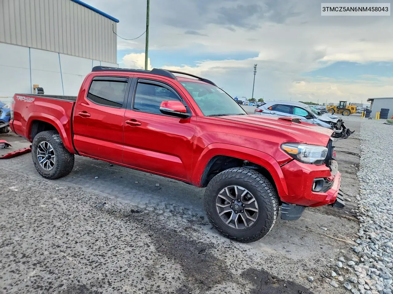 2022 Toyota Tacoma Trd Sport VIN: 3TMCZ5AN6NM458043 Lot: 56601446