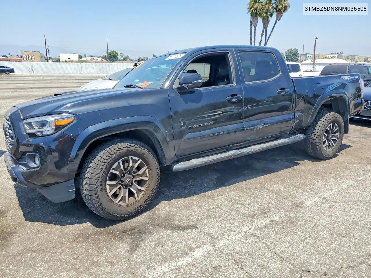 2022 Toyota Tacoma Trd Sport VIN: 3TMBZ5DN8NM036508 Lot: 58140526