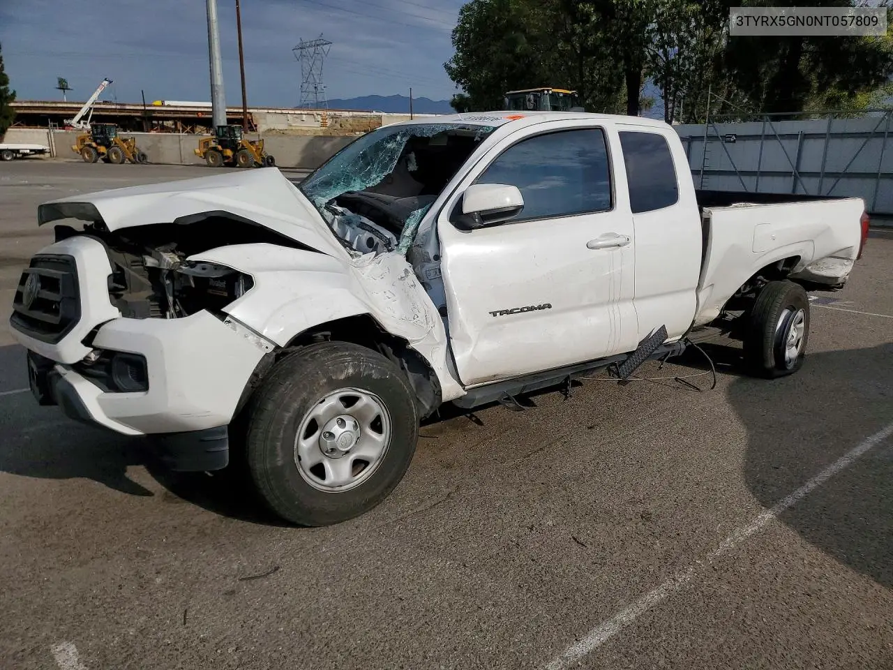 2022 Toyota Tacoma Sr VIN: 3TYRX5GN0NT057809 Lot: 61086916