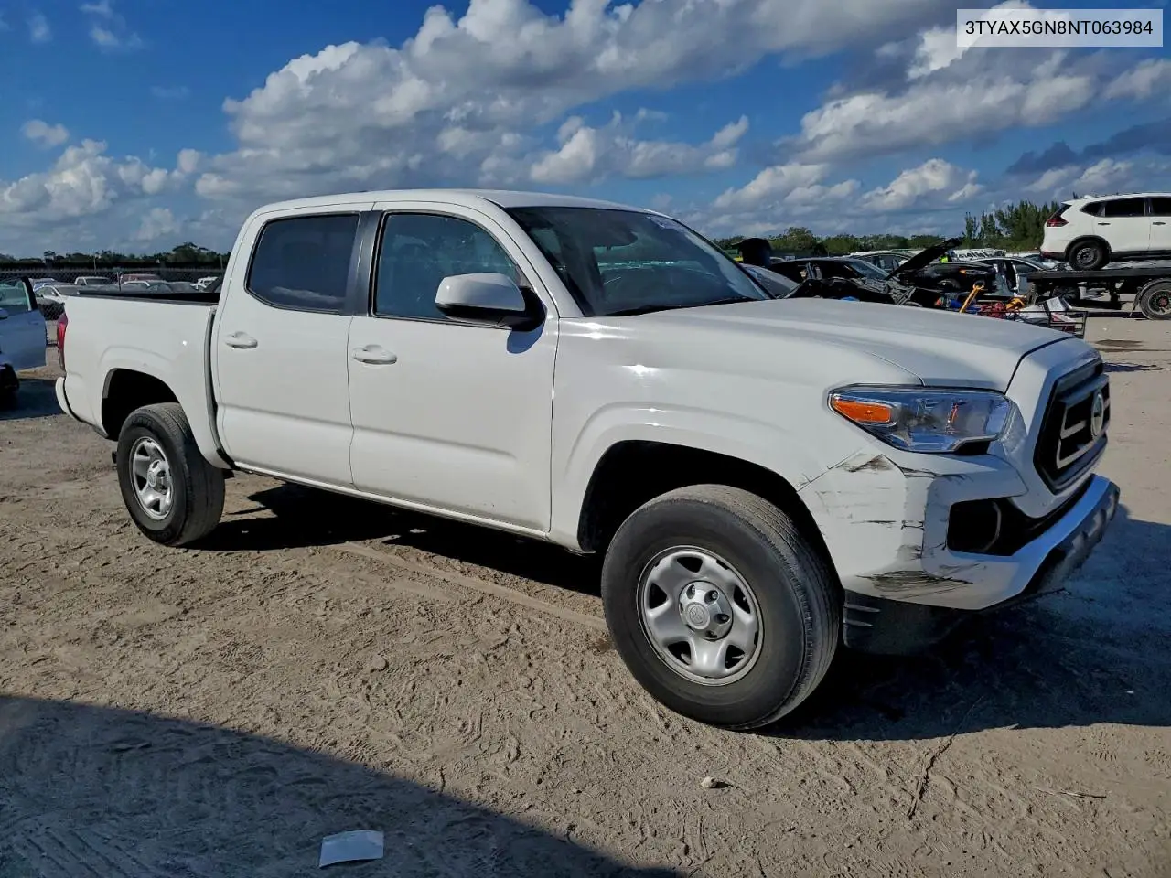 3TYAX5GN8NT063984 2022 Toyota Tacoma Double Cab
