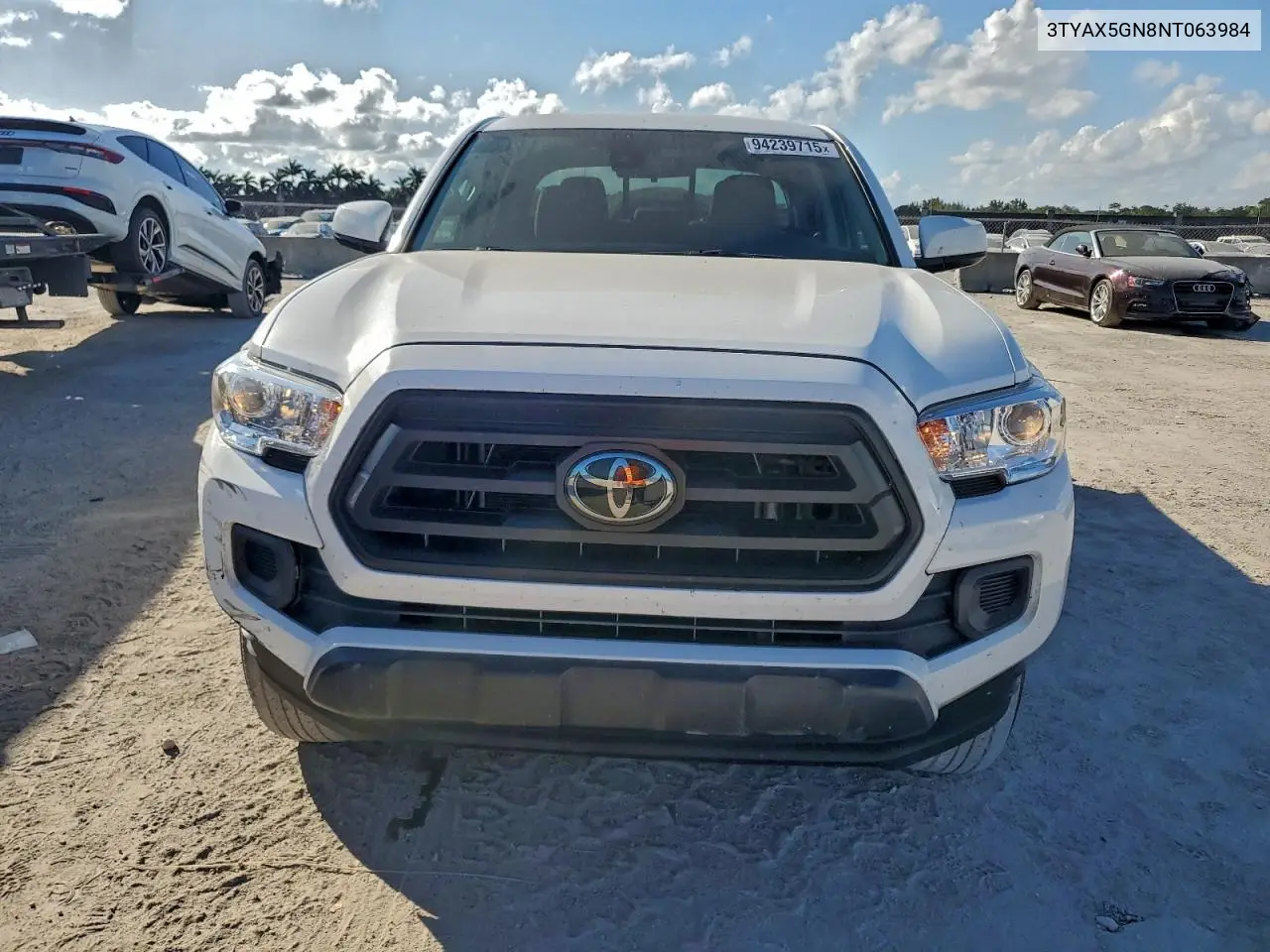 3TYAX5GN8NT063984 2022 Toyota Tacoma Double Cab