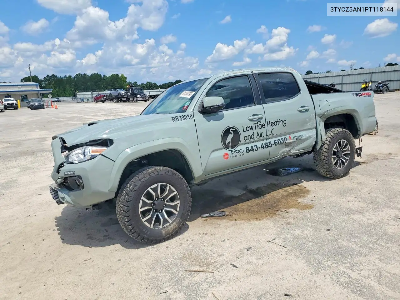 2023 Toyota Tacoma Trd Sport VIN: 3TYCZ5AN1PT118144 Lot: 61250796