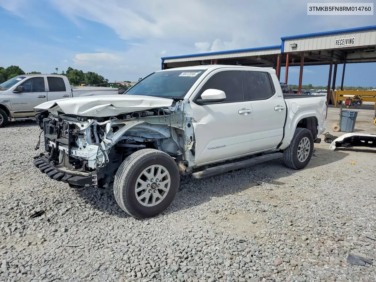 2024 Toyota Tacoma Sr5 VIN: 3TMKB5FN8RM014760 Lot: 58412336