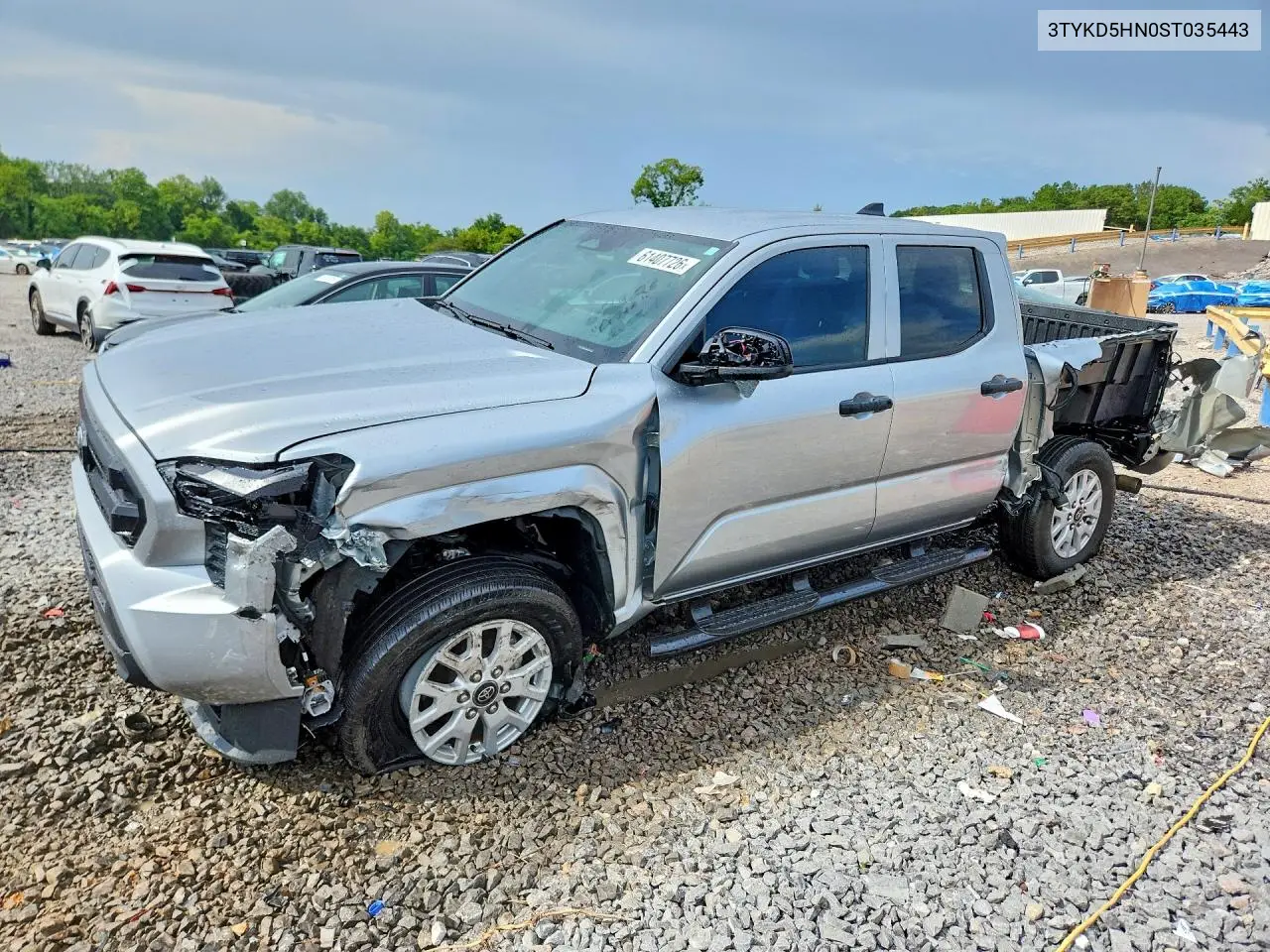 2025 Toyota Tacoma Sr VIN: 3TYKD5HN0ST035443 Lot: 61407726
